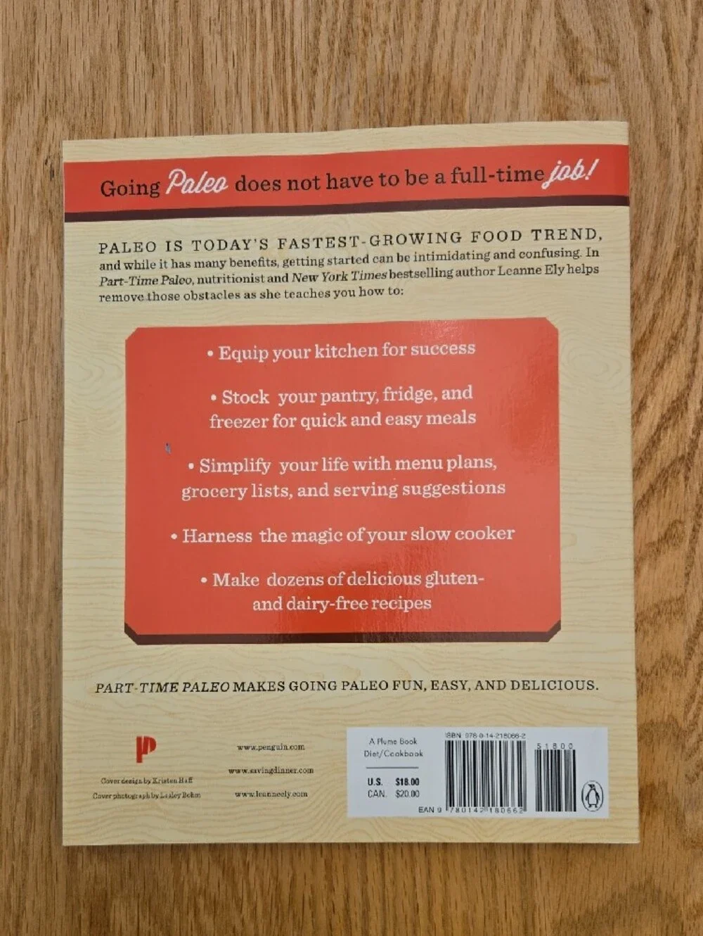 Leanne Ely Paleo Cookbook - Beige Cover